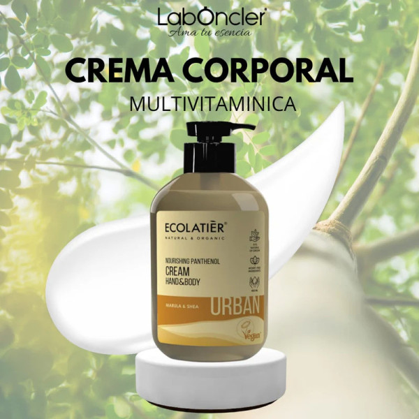 ECOLATIER Crema Manos y Cuerpo Nutrición Pantenol