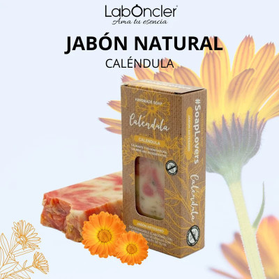 Jabón Natural de Caléndula. Compra online con IVA incluido (21%).