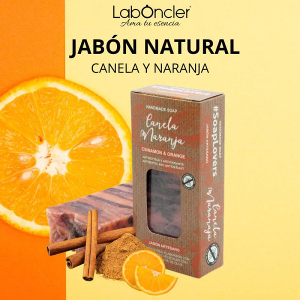 Jabón Natural de Canela y Naranja