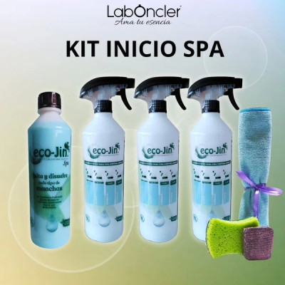 Kit de Inicio Eco-Jin SPA. Eco-Jin concentrado/pack para limpieza eficaz. IVA incluido (21%).