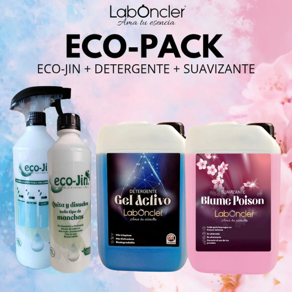 ECO-PACK eco-Jin + DETERGENTE + SUAVIZANTE