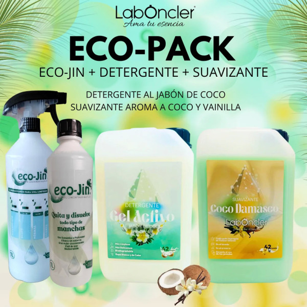 ECO-PACK eco-Jin + DETERGENTE + SUAVIZANTE