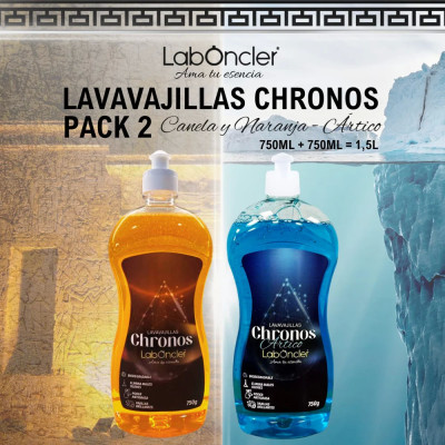 Lavavajillas manual CHRONOS PACK 2 UNIDADES para hogar. Compra online y mejora tu limpieza diaria. IVA incluido (21%).