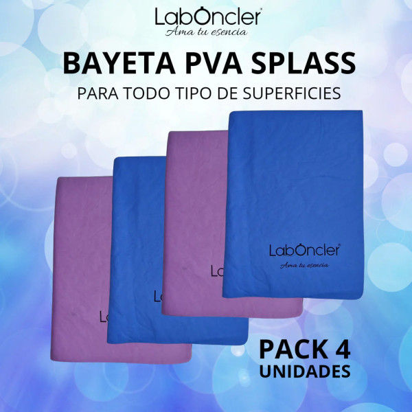 PACK 4 BAYETAS PVA SPLASS