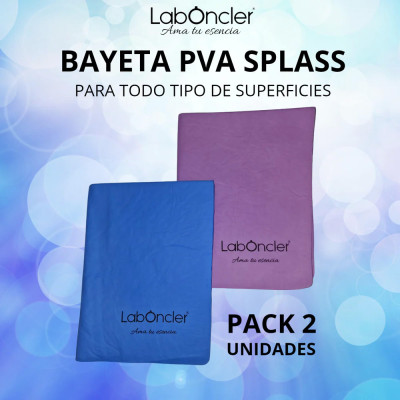 PACK 2 BAYETAS PVA SPLASS para hogar. Compra online y mejora tu limpieza diaria. IVA incluido (21%).