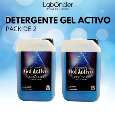 PACK DOBLE DETERGENTE Gel Activo Laboncler para hogar. Compra online y mejora tu limpieza diaria. IVA incluido (21%).