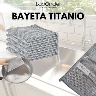 BAYETA TITANIO DE ACERO INOXIDABLE (PACK DE 5 UDS). Compra online con IVA incluido.