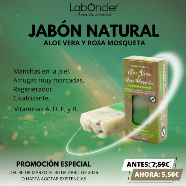 Jabón natural Rosa de Mosqueta