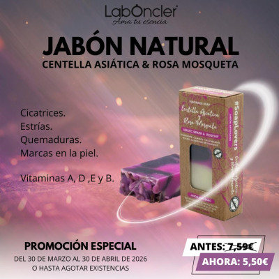 Jabón natural centella asiática