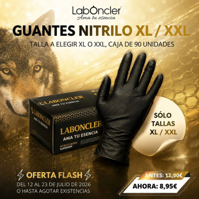 GUANTES DE NITRILO ULTRARESISTENTE NEGROS